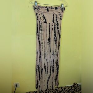 Culture Photos Stylish pink and blue strapless dress Size Small